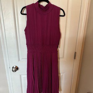 Nanette Lepore Purple Pleated Dress